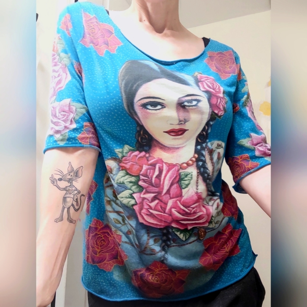 Lucky 3/4 Sleeve Vintage Tshirt *Frieda perhaps?